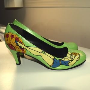 TUK Lime Pin-Up Girl Heels